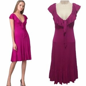 DVF Magenta Baila Dress